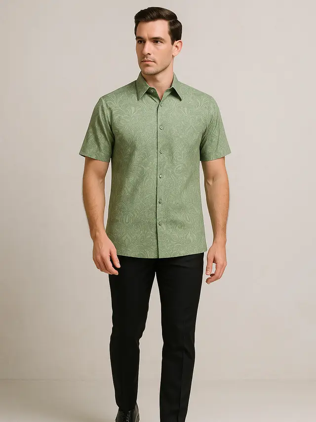 Inspirasi Model Batik Warna Hijau