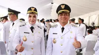 Wali Kota Pekalongan, HA Afzan Arslan Djunaid dan Wakil Wali Kota Pekalongan Balgis Diab ketika mengikuti Retret Kepala Daerah di Magelang, Jawa Tengah pada beberapa waktu lalu. (Tim News).