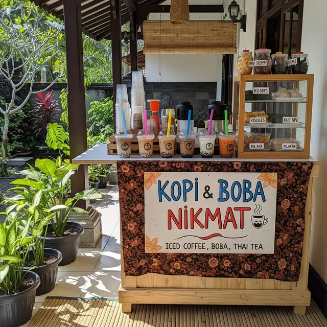 Ide Stand Jualan di Teras Rumah (AI)