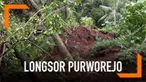 Sebuah rumah hilang tertimbun material longsor di Purworejo.