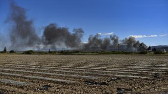 FOTO: Kebakaran Pabrik Biodiesel di Spanyol, Dua Orang Tewas