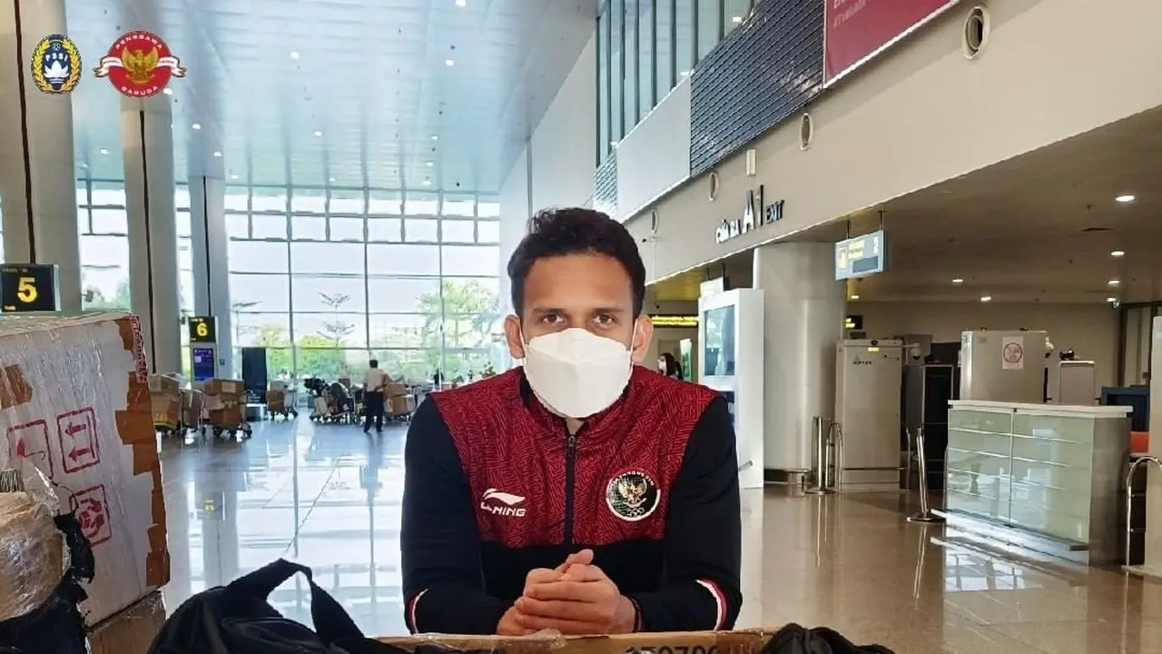 Timnas Indonesia U-23 tiba di Vietnam. (Instagram PSSI).