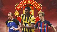 Manchester United - Harry Kane, Jude Bellingham, Frenkie de Jong (Bola.com/Adreanus Titus)