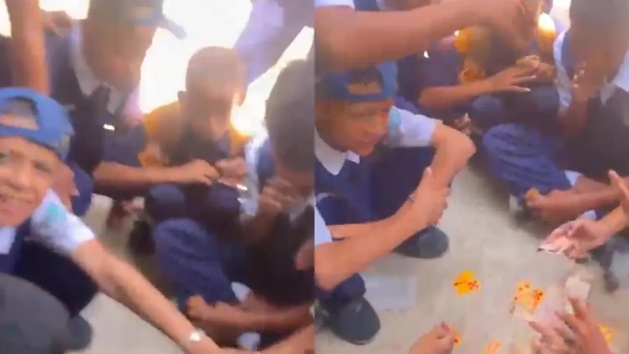 Viral Siswa SMP Pinrang Asyik Judi Kartu di Area Sekolah Saat Jam Istirahat