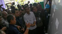 Dalam kesempatan tersebut, Jokowi mendorong penggunaan gas bumi di tiap sektor di wilayah Jakarta, (25/9/14). (Liputan6.com/Faizal Fanani)