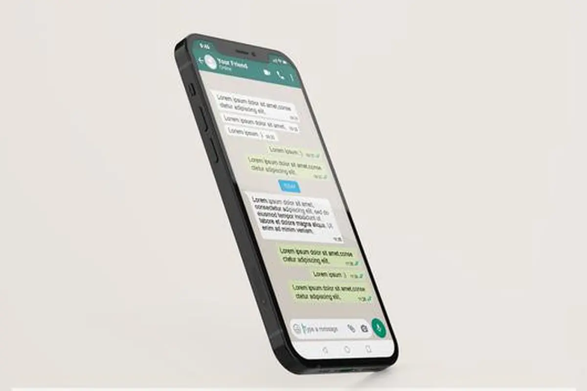 Ilustrasi WhatsApp, chat WA