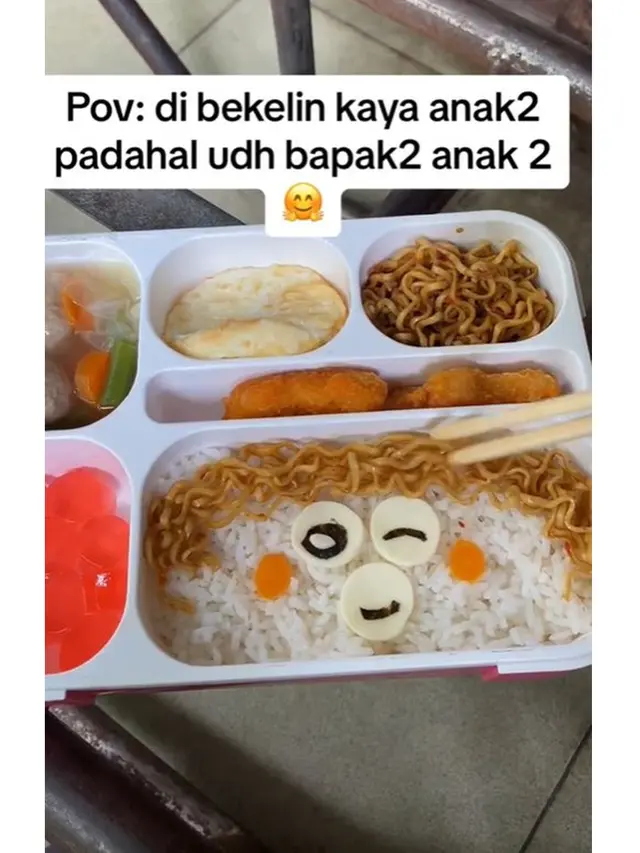 Viral Driver Ojol Bawa Makan dari Rumah Bak Bekal Anak TK, 6 Potretnya Unik