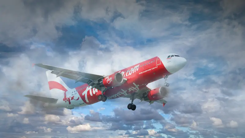 Ilustrasi Pesawat AirAsia (2)