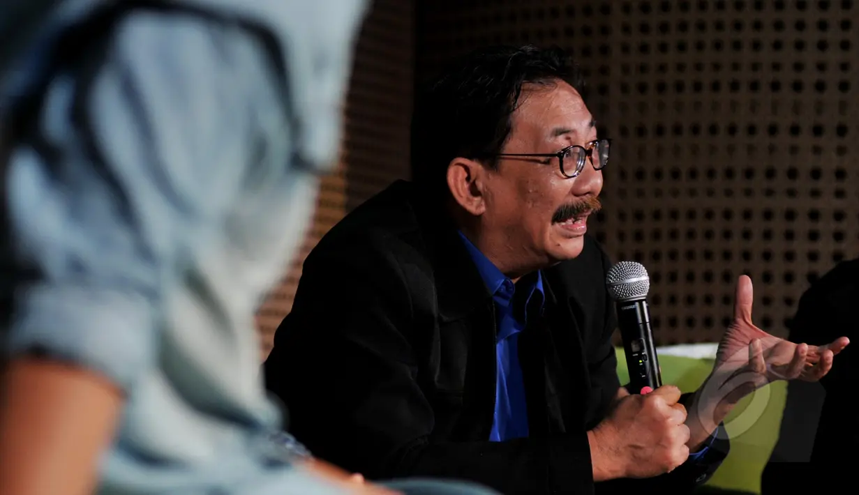 Ketua Badan Perfilman Indonesia, Kemala Atmodjo saat menghadiri konferensi pers "Film and Art Celebration" (FILARTC) 2015 di Jakarta, Selasa, (17/3/2015). (Liputan6.com/Johan Tallo)