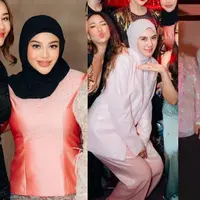Melihat penampilan Aurel Hermansyah, Syahnaz Sadiqah, dan Olla Ramlan di ultah MUA Marlene Hariman (@aurel.hermansyah @syahnasz @ollaramlan)