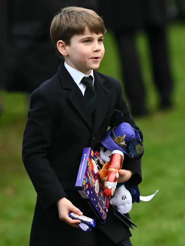 Pangeran Louis dalam Misa Natal 2024. (Oli SCARFF / AFP)