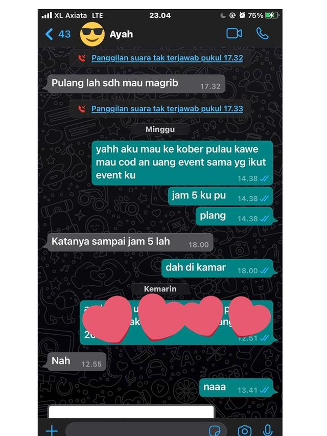 7 Chat Ayah Suruh Anak Pulang Ini Bikin Was-Was