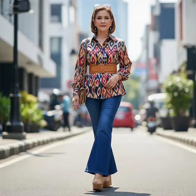 9 Inspirasi Padu Padan Denim untuk Wanita Usia 50+ agar Tetap Stylish