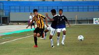 Kamboja harus mengakui keunggulan Malaysia 2-0 di laga keduanya di Piala AFF U-19 2018, Rabu (4/7/2018) di Stadion Gelora Joko Samudro, Gresik. (Bola.com/Zaidan Nazarul)