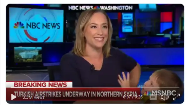 Tweet NBC mengenai anak yang memotong siaran langsung ibunya (Liputan6.com/Twitter MSNBC)