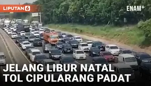 H-2 PERAYAAN NATAL, ARUS MUDIK DAN WISATA DI TOL CIPULARANG PADAT