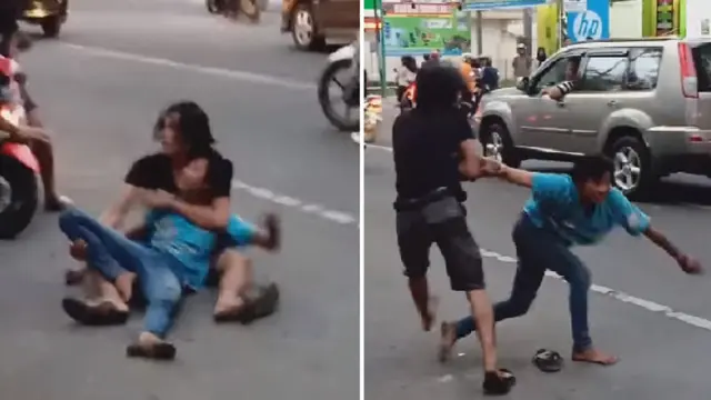Sahabat Sejati, Pria Ini Peluk Kawannya yang Berulah Sambil Mabuk