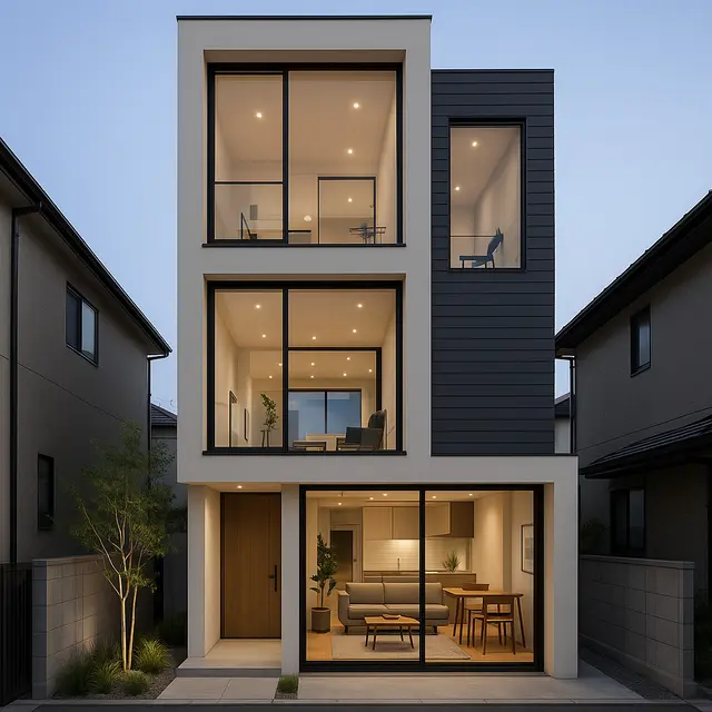 Desain Rumah Mewah Lahan Sempit (Foto: ChatGPT)