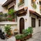 6 Inspirasi Fasad Rumah Mediterania Modern untuk Gang Sempit agar Tampil Estetik ala Guesthouse