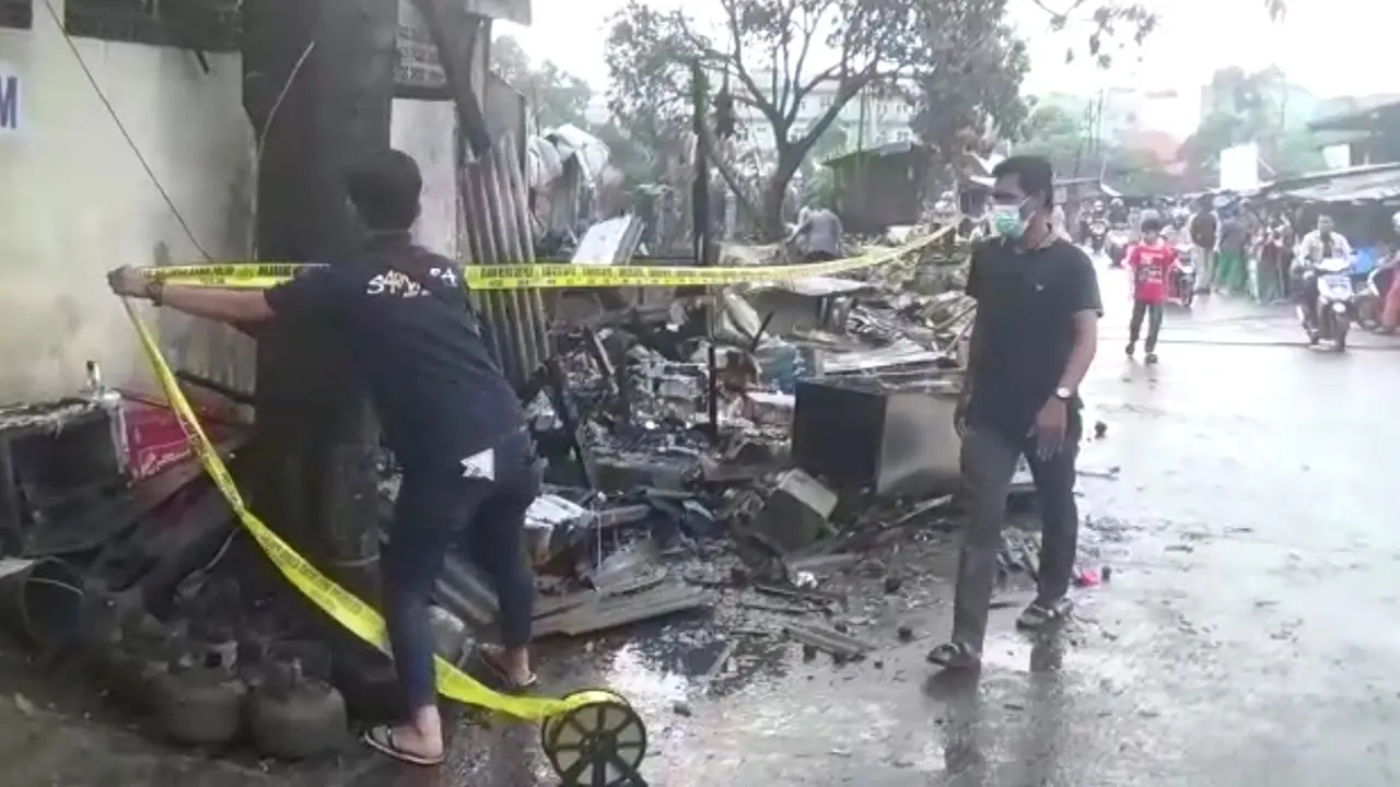 Kebakaran di Pasar Jambu Dua Bogor