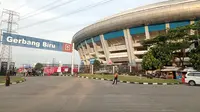 Suasana Stadion Gelora Bandung Lautan Api (GBLA), Sabtu (24/9/2022) sore WIB, jelang pertandingan antara Timnas Indonesia kontra Curacao. (Bola.com/Muhammad Faqih)