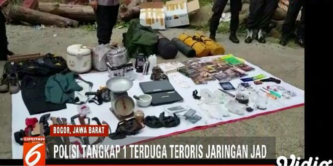 Terduga Teroris Bogor dan Istri Diamankan di Mako Brimob Kelapa 2 Depok