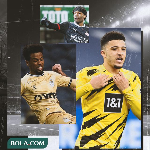 Ilustrasi - Angel Gomes, Noni Madueke, Jadon Sancho