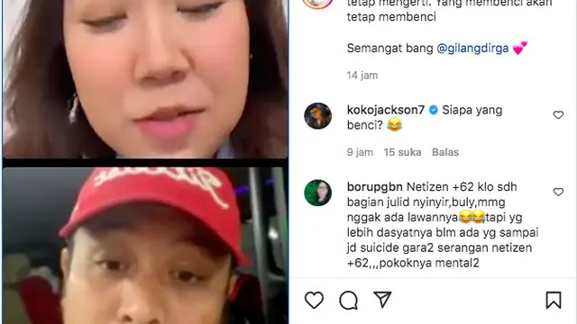Dianggap Sindir Fuji, Gilang Dirga Beri Klarifikasi. (instagram.com/kikysaputrii)