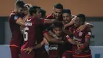 Persebaya Surabaya yang belum dapat menurunkan legiun asingnya akibat tersandung aturan vaksinasi harus mengakui keunggulan Borneo FC Samarinda 1-3 dalam laga pekan pertama BRI Liga 1 2021/2022 di Stadion Wibawa Mukti, Cikarang, Sabtu (4/9/2021). (Foto: Bola.com/Bagaskara Lazuardi)