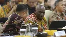 Dalam rapat bersama Komisi XIII DPR RI, Menteri Hak Asasi Manusia (HAM) Natalius Pigai memastikan kebijakan pemerintah Presiden Prabowo Subianto tidak menabrak koridor HAM. (merdeka.com/Arie Basuki)