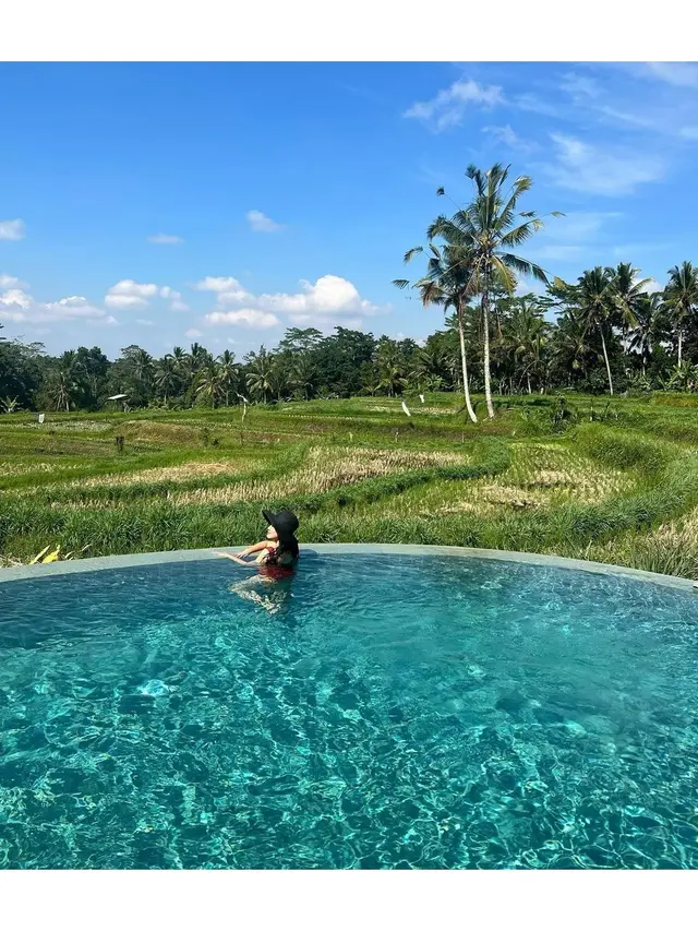 6 Potret Rumah Ayah Christian Sugiono di Bali, Sejuk dengan Pemandangan Sawah