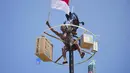 Pada puncak perayaan HUT RI, pihak pengelola pantai Ancol akan menghelat beragam pertunjukan budaya spektakuler bertajuk 'Culture Wave' di Symphony of The Sea. (AP Photo/Tatan Syuflana)