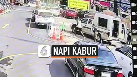 VIDEO: Rekaman Narapidana Kasus Narkoba Kabur dari Mobil Polisi