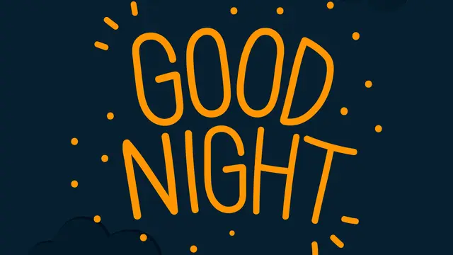 Ilustrasi ucapan selamat malam, selamat tidur
