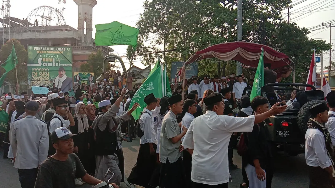 Lomba Bertema Keagamaan Hingga Pawai, Semarak Hari Santri Nasional di Sukabumi