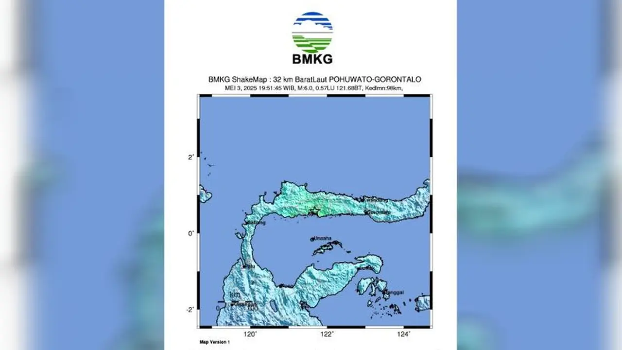 Gempa magnitudo 6,3 guncang Gorontalo