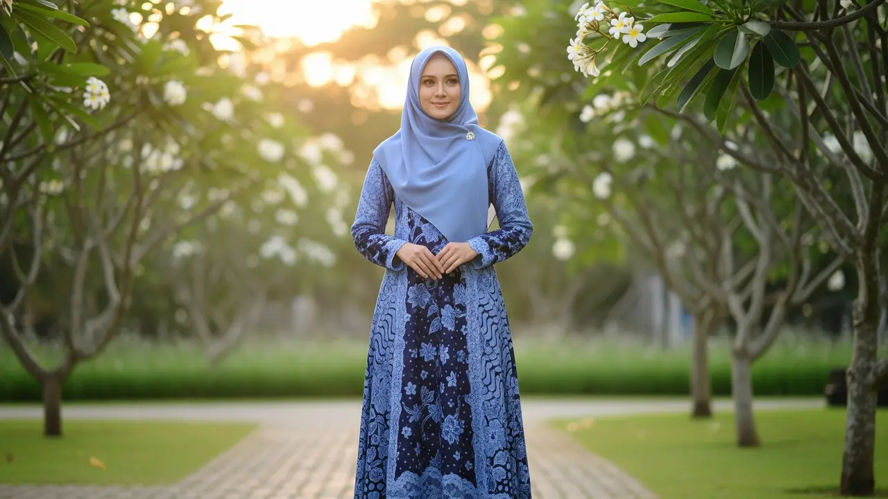 9 Model Gamis Batik Brokat Gaya Elegan Simpel ala 2026