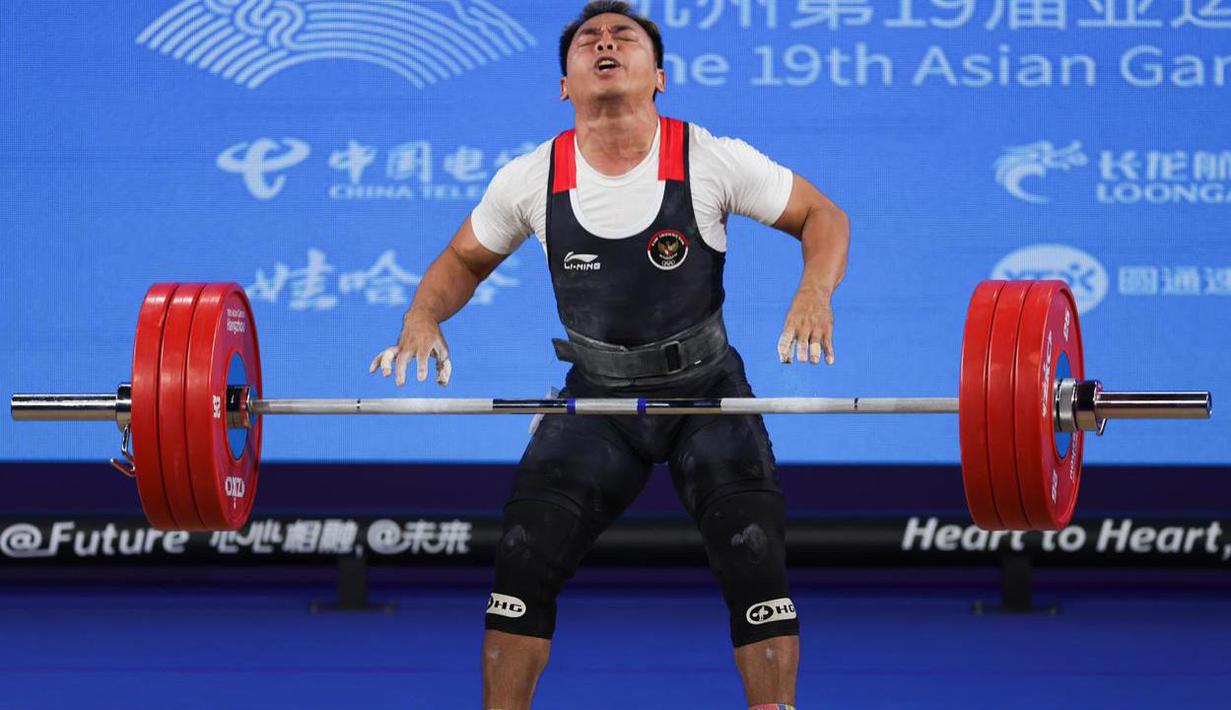 Meskipun gagal di Asian Games 2022, Eko Yuli menargetkan bisa meraih hasil lebih baik di ajang Olimpiade Paris 2024. (Dok. NOC Indonesia)