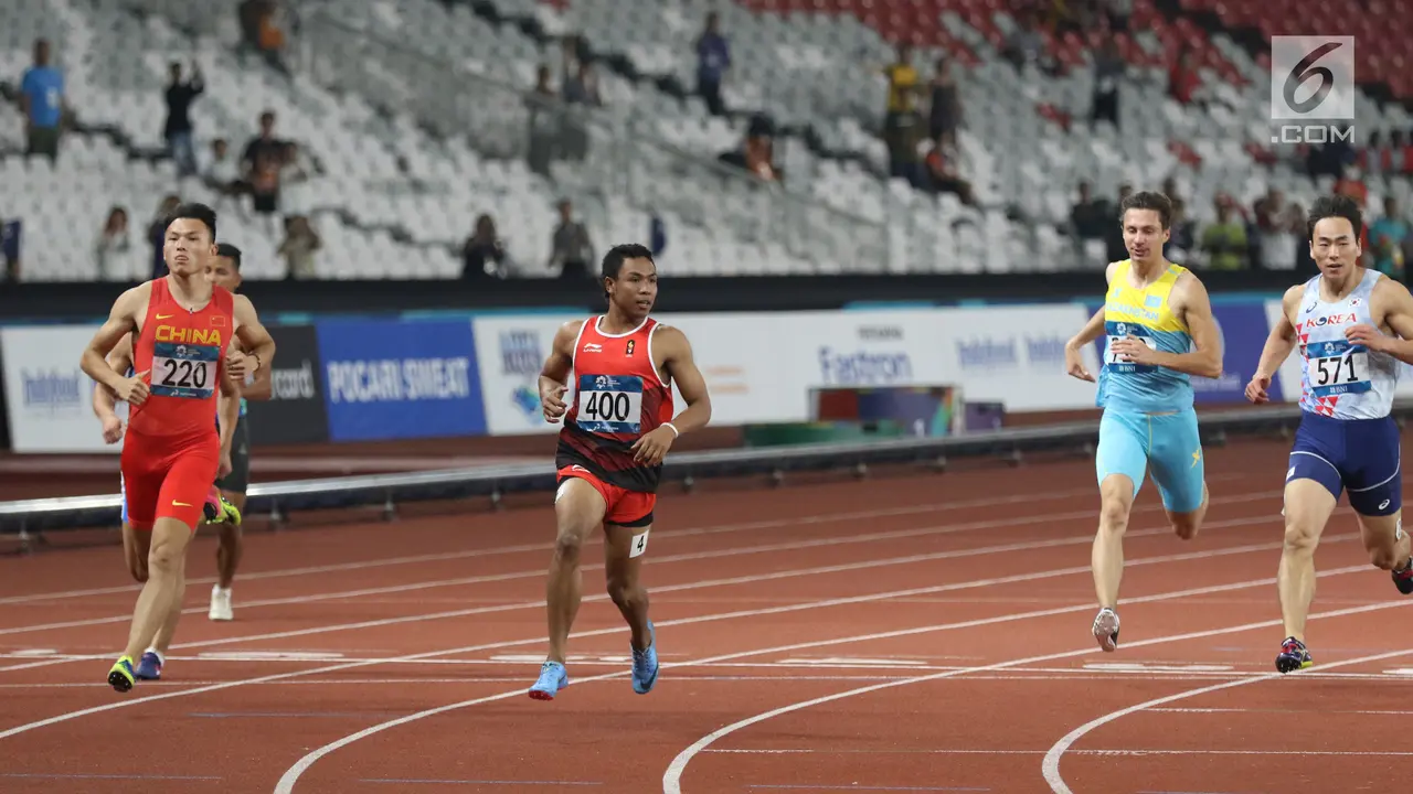 Kualifikasi Lari 100m Asian Games 2018 Lalu M Zohri Lolos ke Semifinal