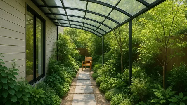 Gambar Taman Samping Rumah 1 Meter/ Ilustrasi gambar oleh AI