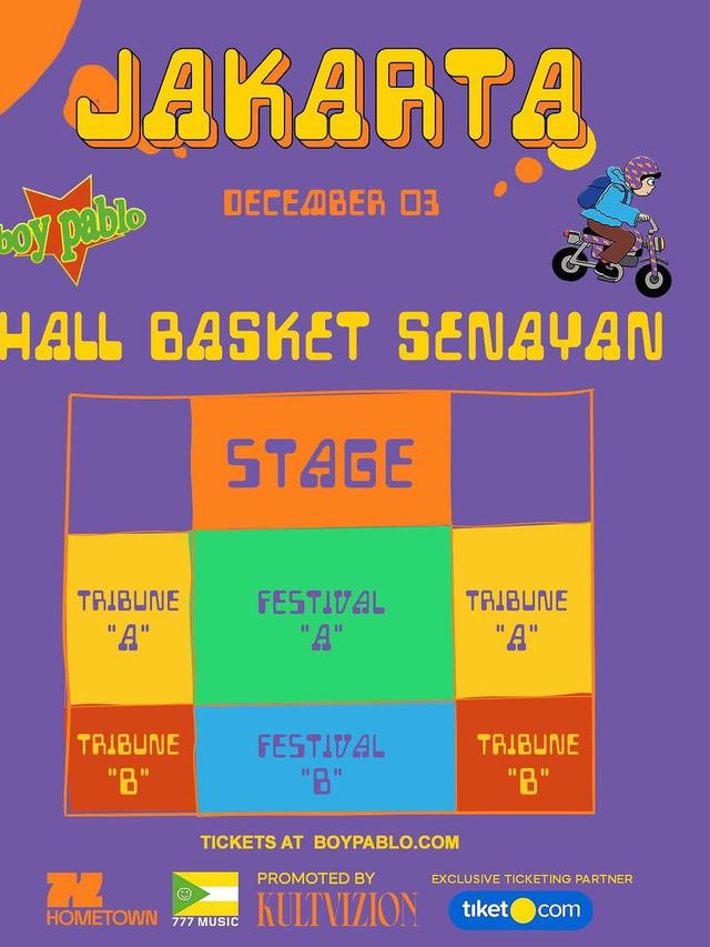 Boy Pablo konser di Jakarta. (Instagram/ kultvizion)