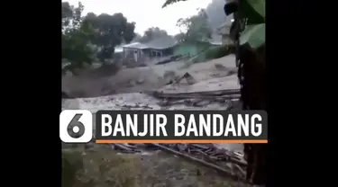 Musibah banjir bandang menerjang kawasan Gunung Mas Cisarua Bogor hari Selasa (19/1). Warga merekam detik-detik air deras mengalir bercampur lumpur.