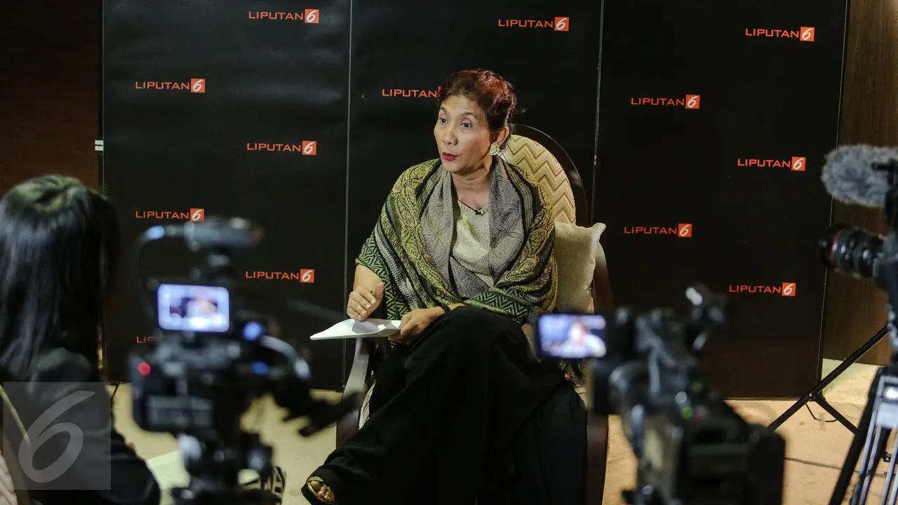 20150625_WAWANCARA EKSLUSIF LIPUTAN6.COM DENGAN MENTERI KELAUTAN DAN PERIKANAN SUSI PUDJIANTI_Jakarta_Susi Pudjiastuti 5
