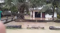 Foto banjir luapan di Kota Lhokseumawe yang diambil oleh petugas dari otoritas setempat (Liputan6.com/Ist)