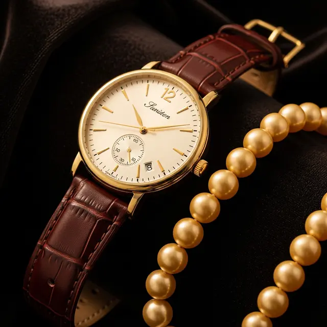 Gaya Padu Padan Jam Tangan Elegan dengan Gelang Mutiara Modern