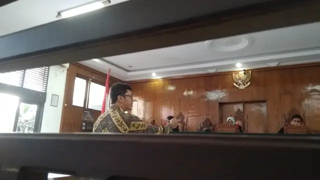 Dosen asal Universitas Airlangga, Herlambang P. Wiratraman yang hadir sebagai ahli dalam persidangan baru-baru ini (Liputan6.com/Rino Abonita)