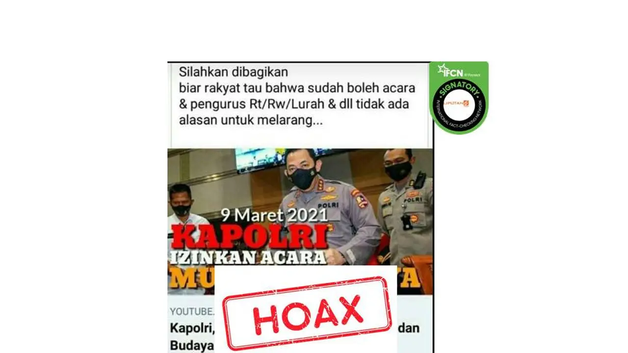 Cek Fakta Kapolri