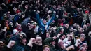 Tiga poin yang diraih di Stadion St. Mary's itu membuat Liverpool nyaman di puncak klasemen Liga Inggris dengan unggul delapan poin atas Manchester City. (AFP/Justin Tallis)