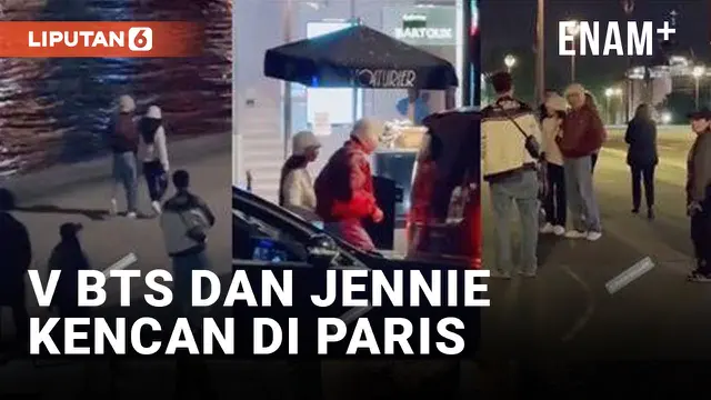 Viral Video Diduga V BTS dan Jennie Blackpink Kencan di Paris