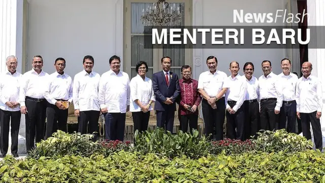 Berikut ini nama-nama menteri baru yang diumumkan Jokowi, Rabu (27/7/2016), di Istana Kepresidenan, Jakarta